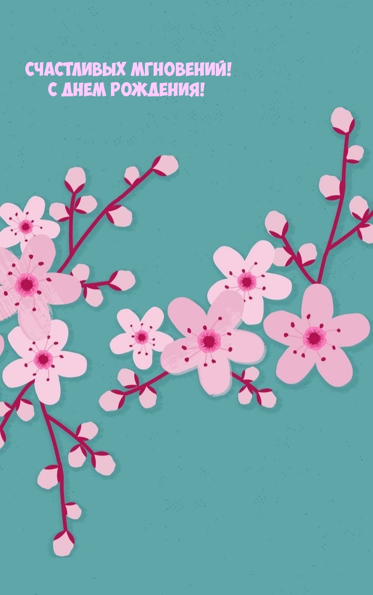 Счастливых мгновений! С Днем Рождения! 