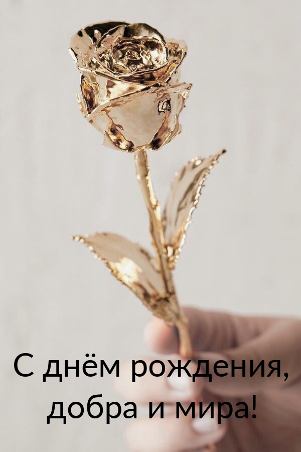 С днём рождения, добра и мира!