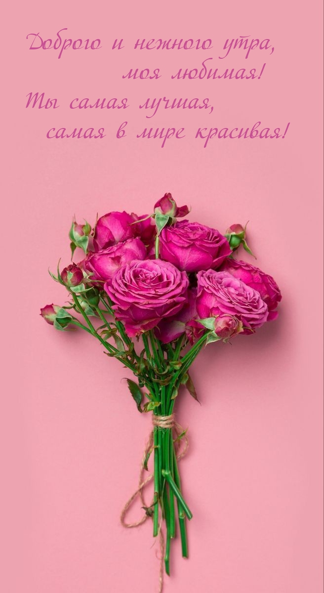 Доброго и нежного утра, моя любимая!