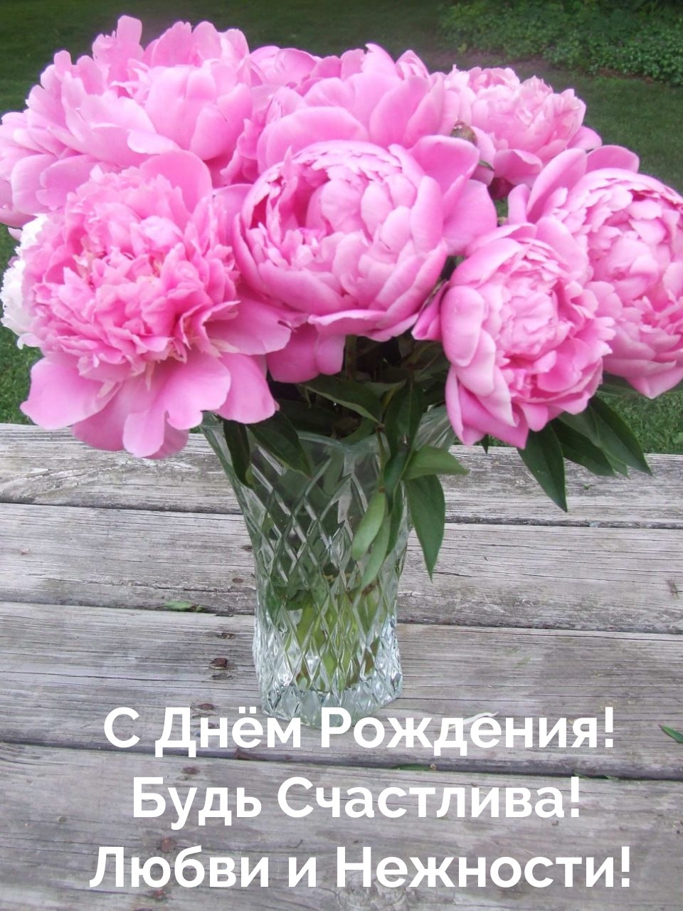 С Днём Рождения! Будь Счастлива! Любви и Нежности!