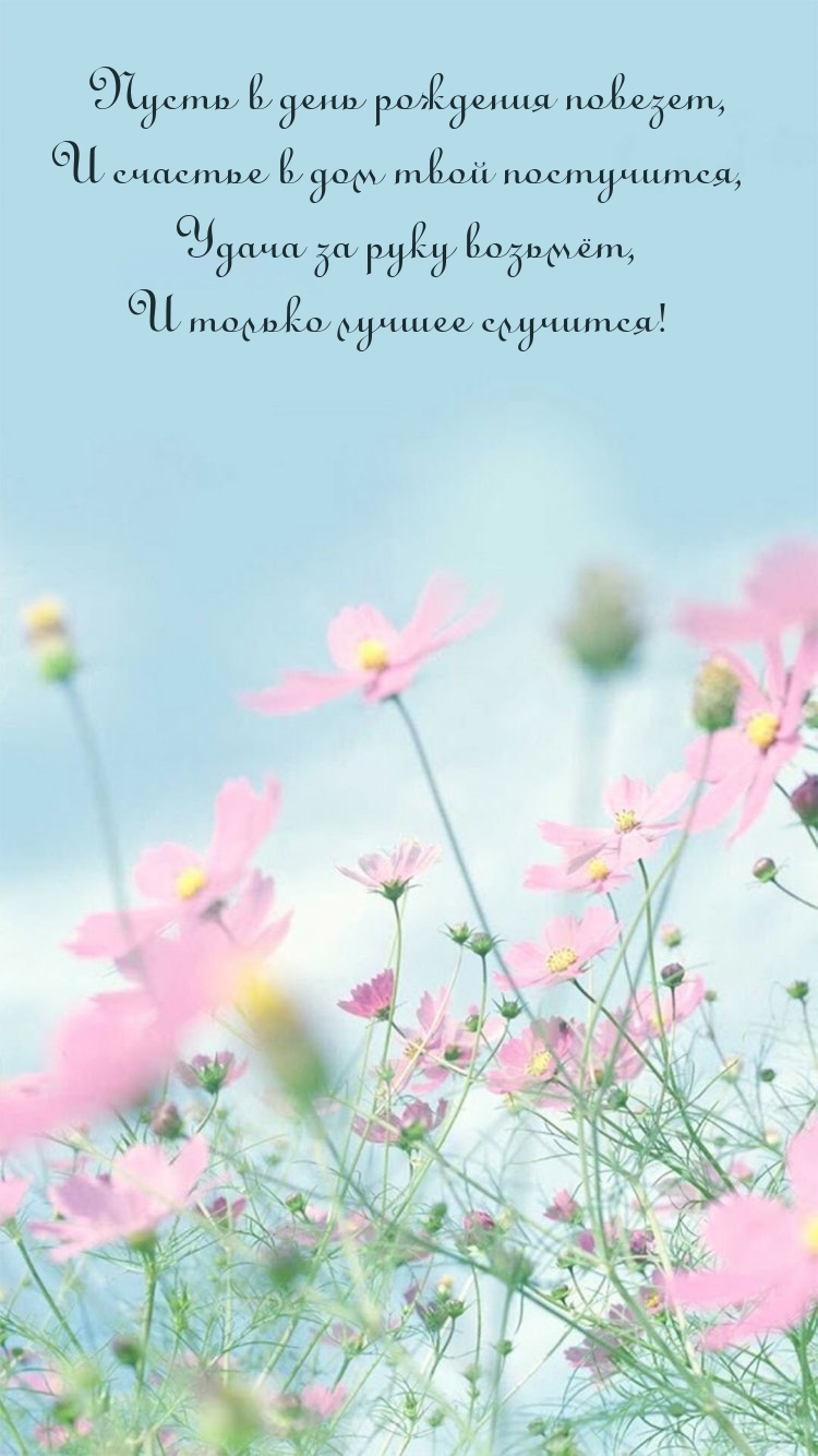 Пусть в день рождения повезет, и счастье в дом твой постучится