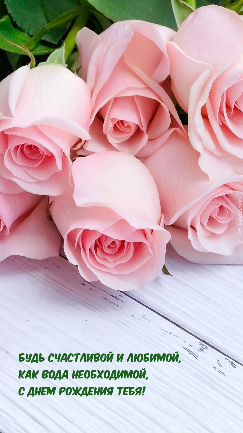 С днем рождения тебя! Будь счастливой и любимой