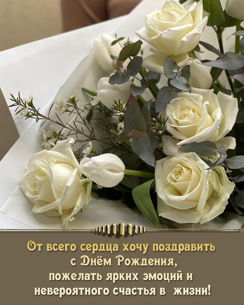 Хочу поздравить с Днём Рождения, пожелать ярких эмоций