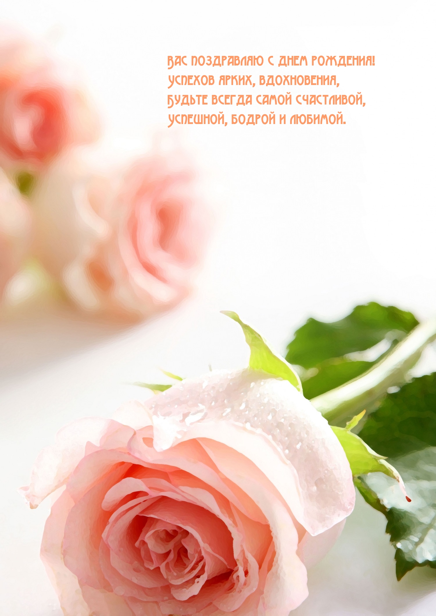 Вас поздравляю с днем рождения! Успехов ярких, вдохновения