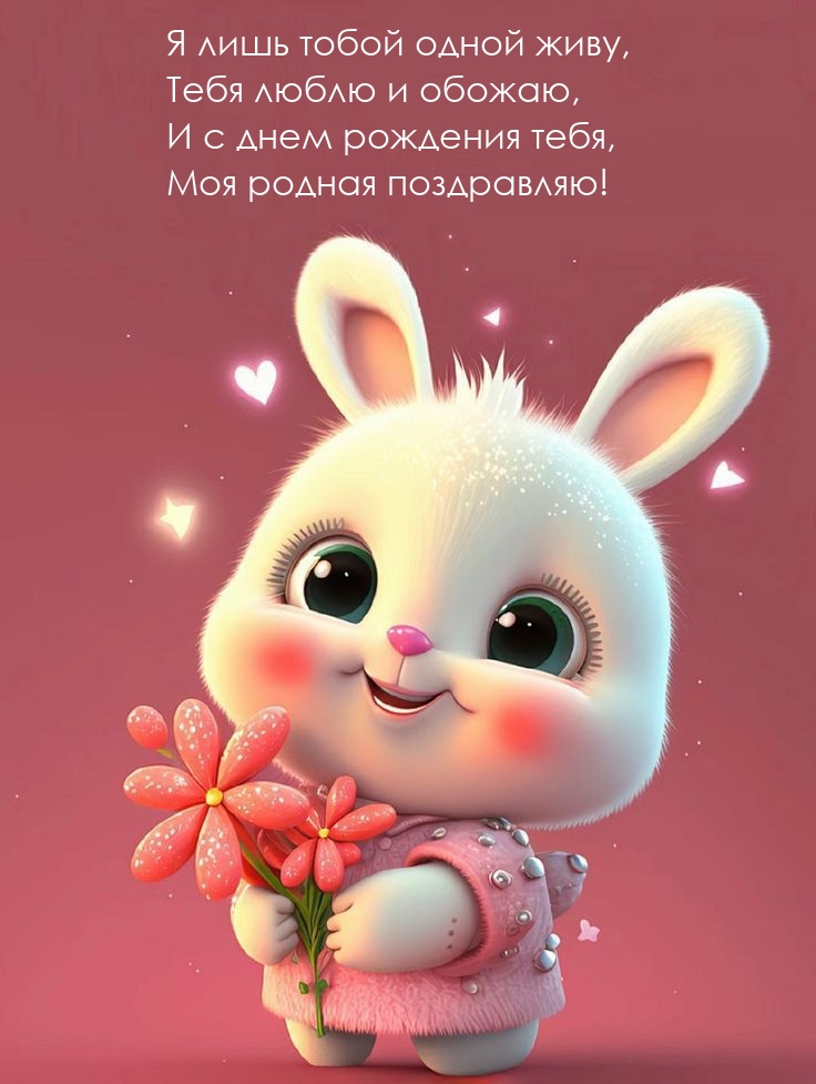 С днем рождения тебя, моя родная поздравляю!