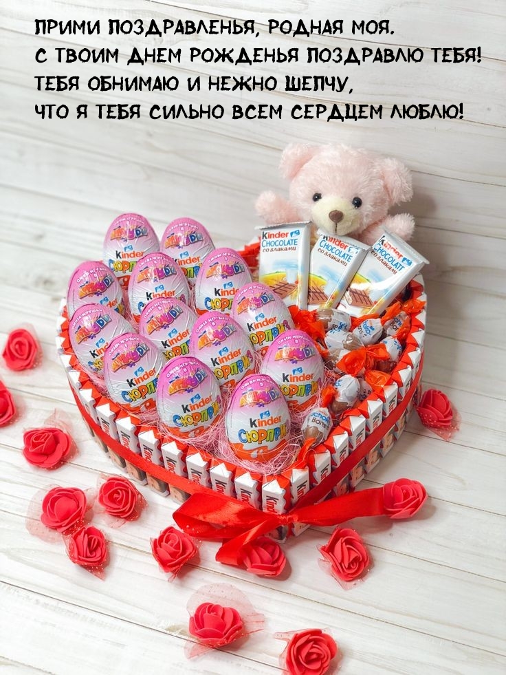 Прими поздравленья, родная моя. С днем рожденья поздравлю тебя!