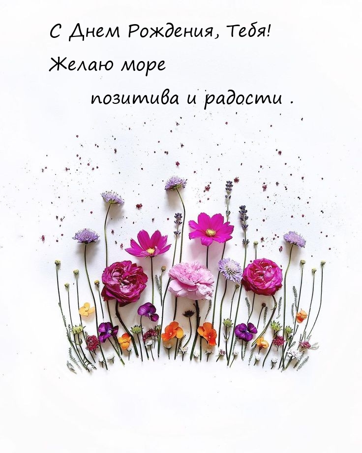 С Днем Рождения, Тебя! Желаю море позитива и радости