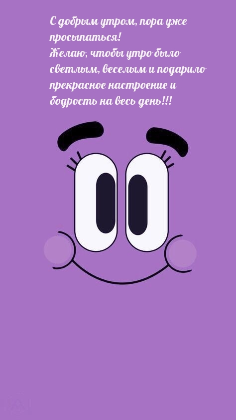 С добрым утром, пора уже просыпаться! 