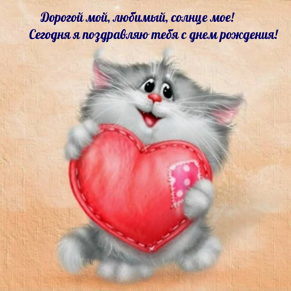 Дорогой мой, любимый, солнце мое! Я поздравляю с днем рождения! 