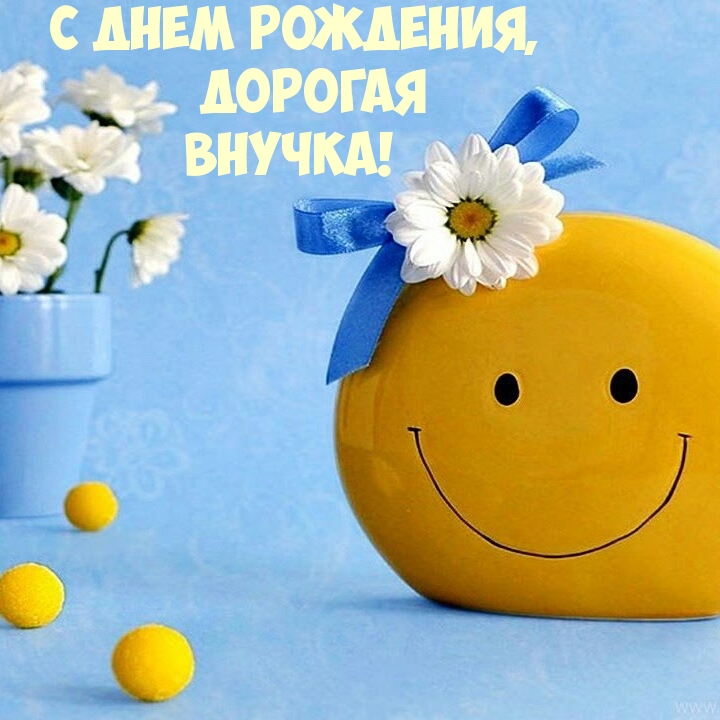 С днем рождения, дорогая внучка!
