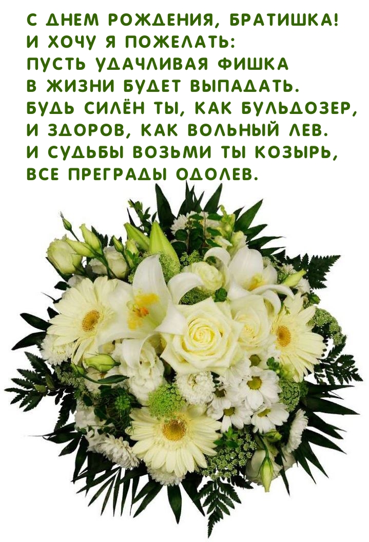 С днем рождения, братишка! Будь силён ты, как бульдозер