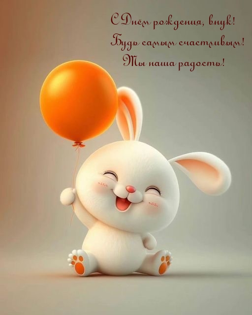 С Днём рождения, внук! Будь самым счастливым!