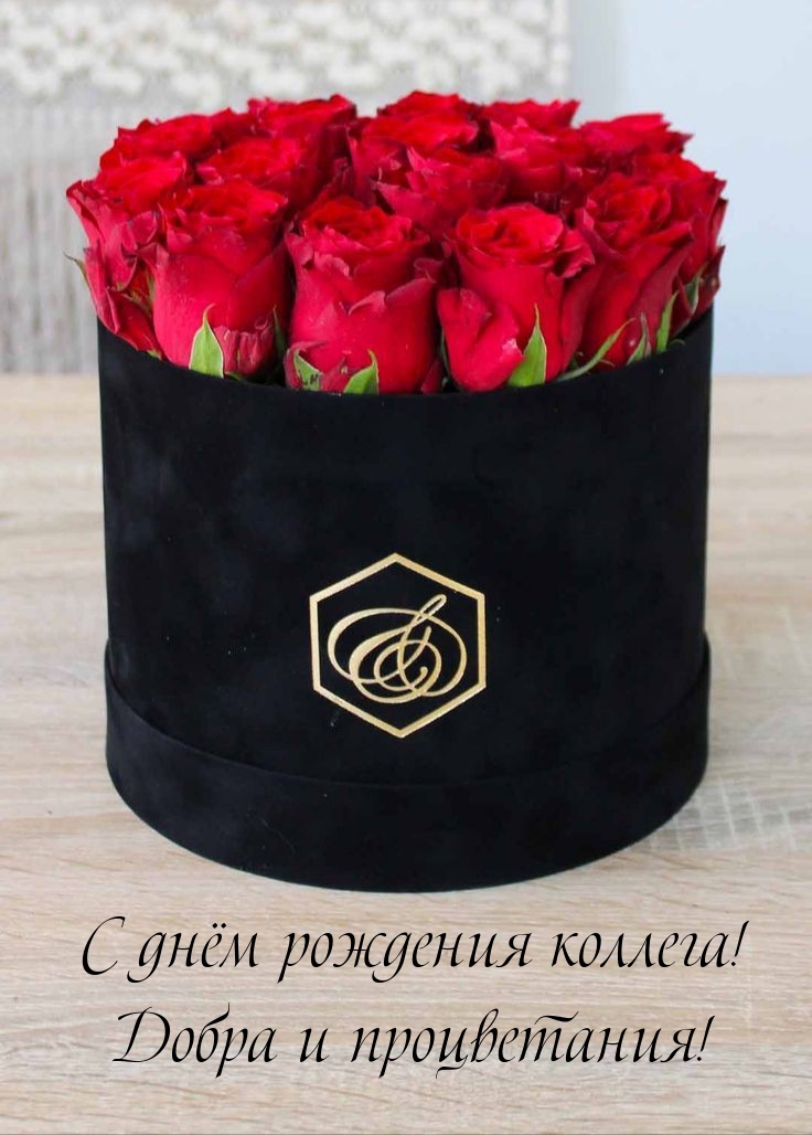 С днём рождения коллега! Добра и процветания!