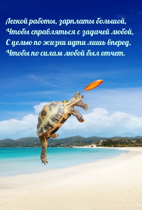 Легкой работы, зарплаты большой, справляться с задачей любой