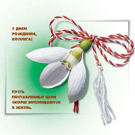 С днем рождения, коллега! Пусть поставленные цели воплощаются