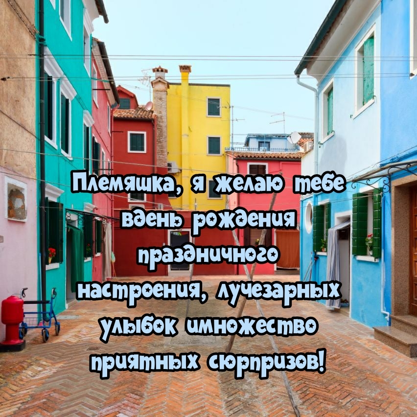 Племяшка, я желаю тебе в день рождения праздничного настроения