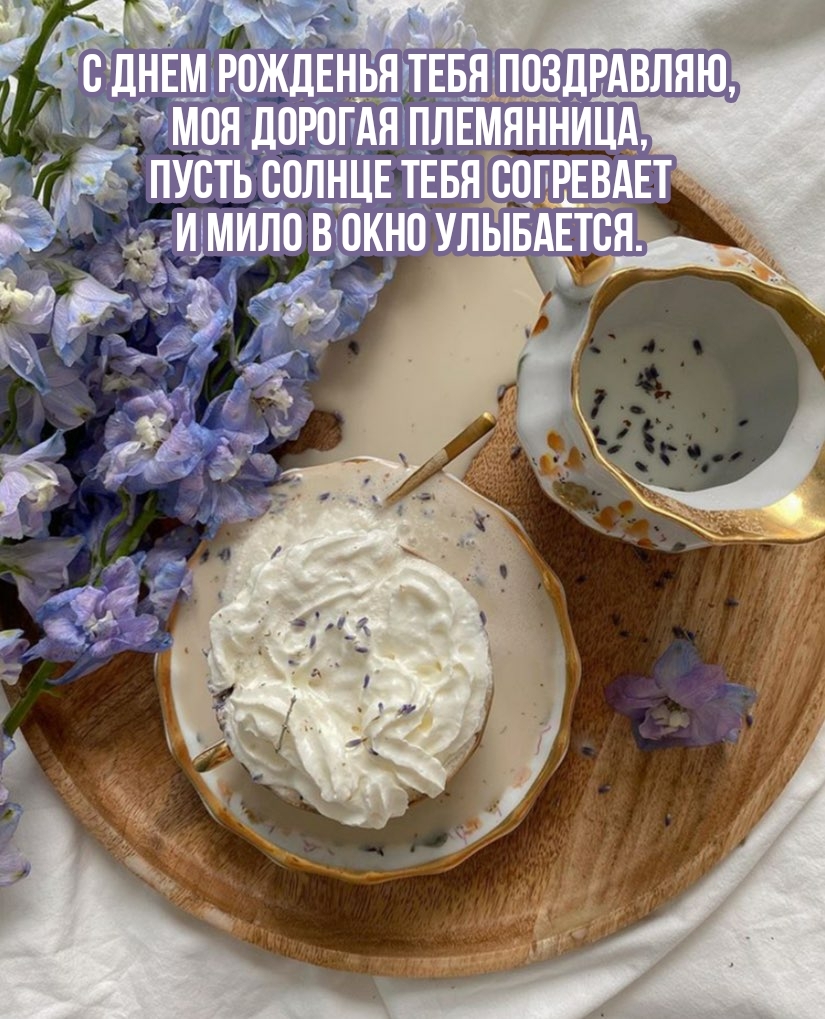 С днем рожденья тебя поздравляю, моя дорогая племянница