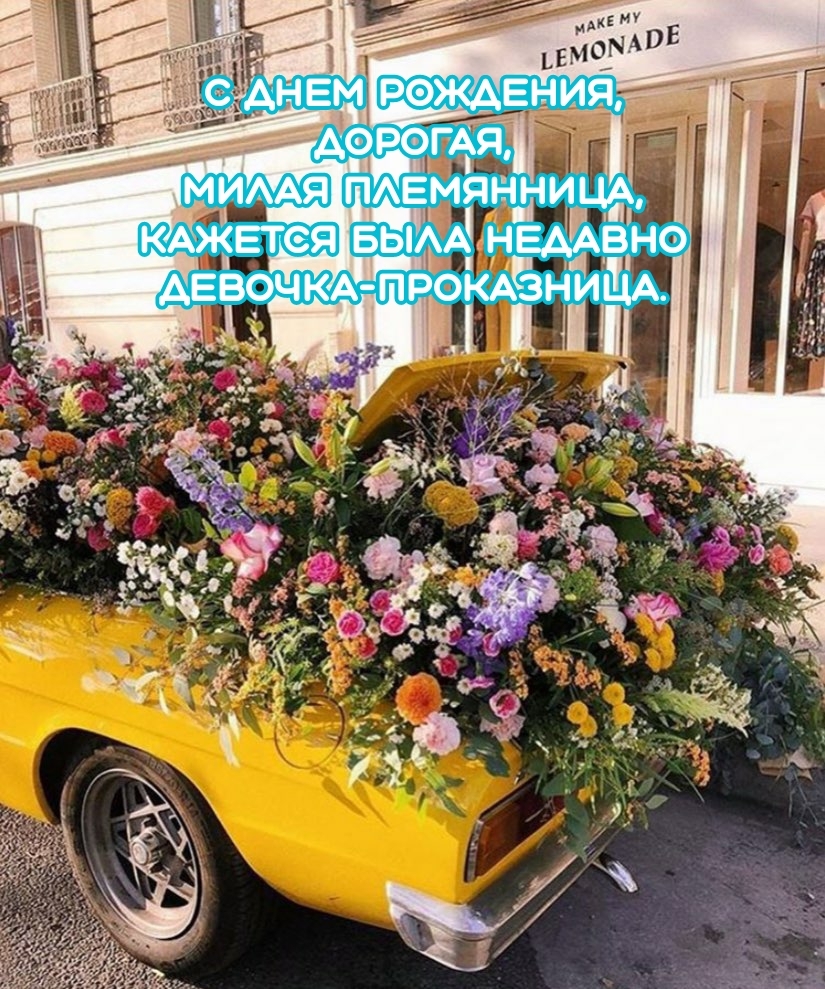 С днем рождения, дорогая, милая племянница!