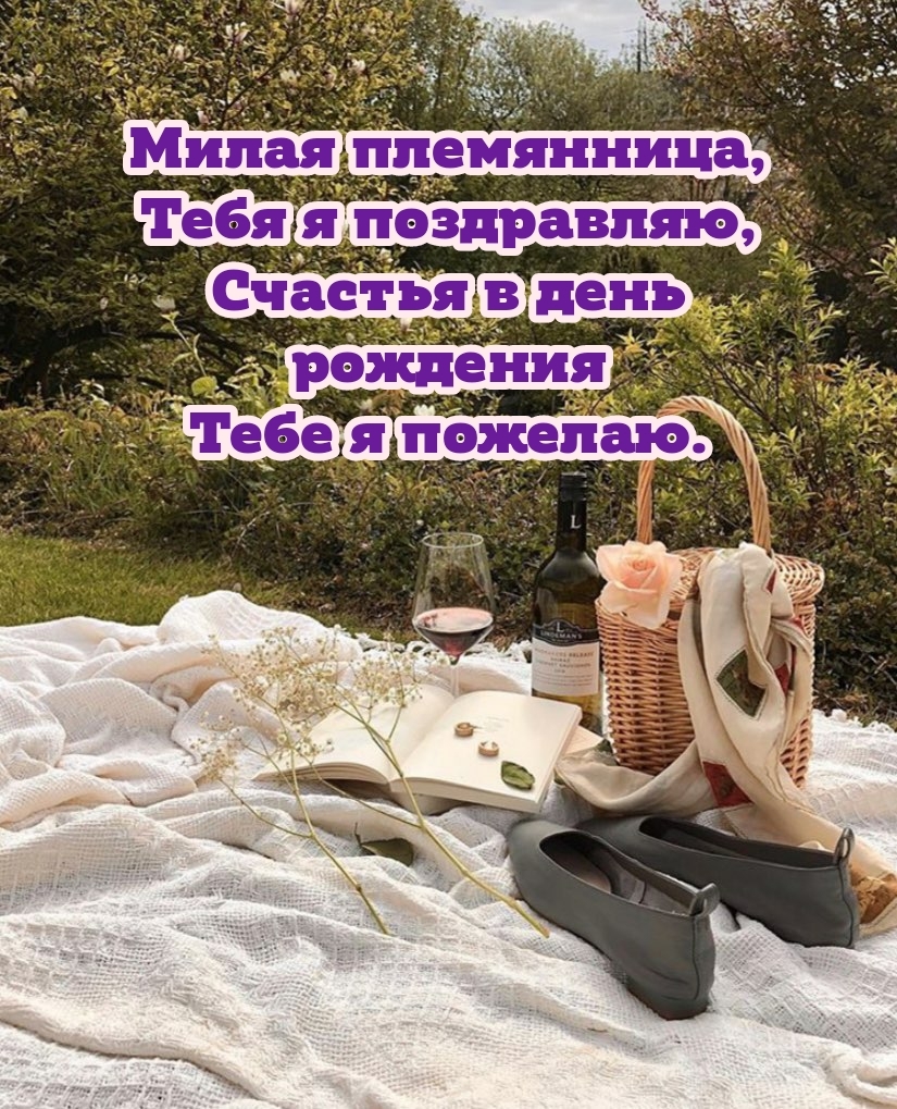 Милая племянница, я поздравляю, счастья в день рождения