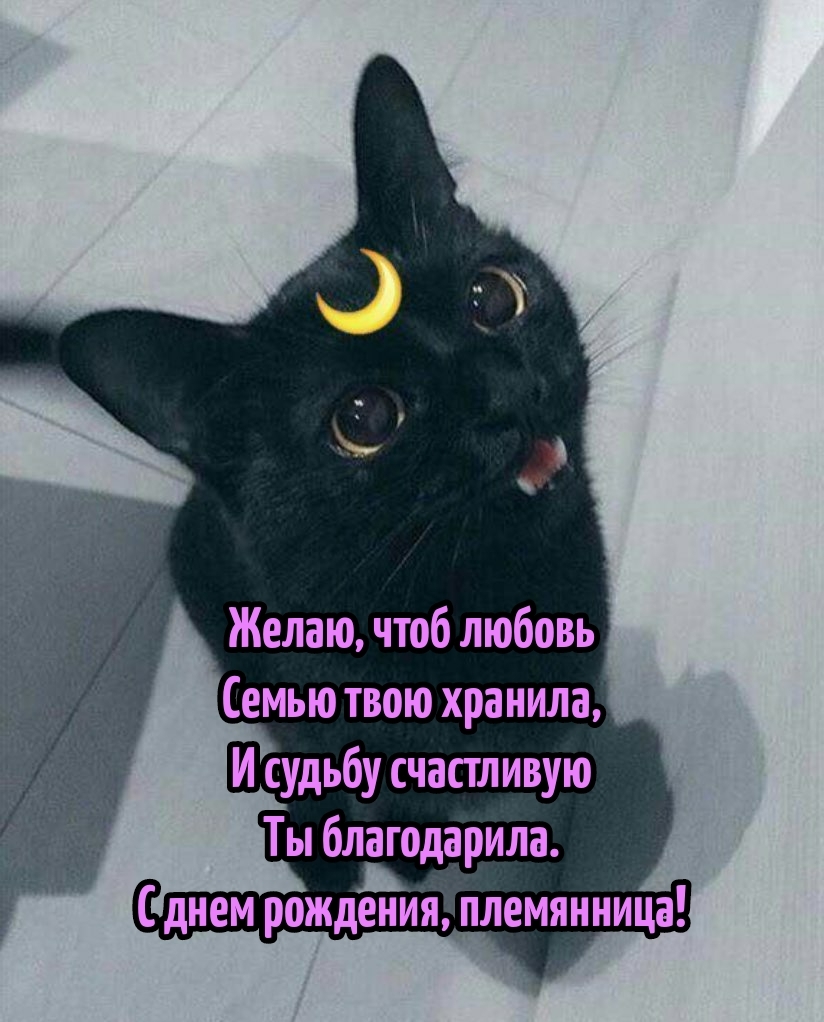 С днем рождения, племянница! Чтоб любовь семью твою хранила
