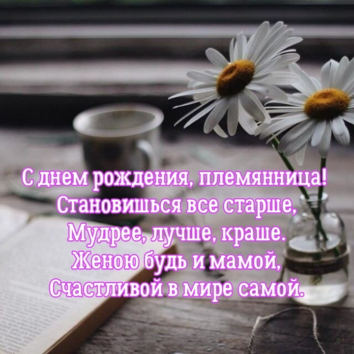 С днем рождения, племянница! Становишься все старше