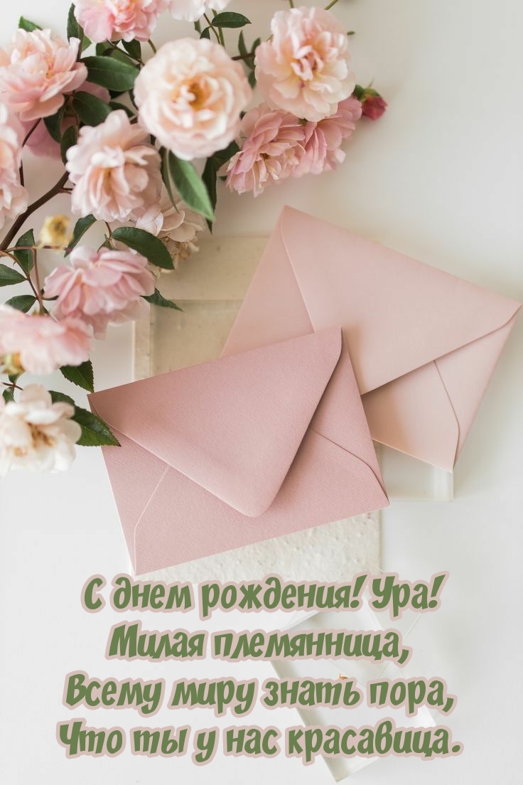 С днем рождения! Ура! Милая племянница