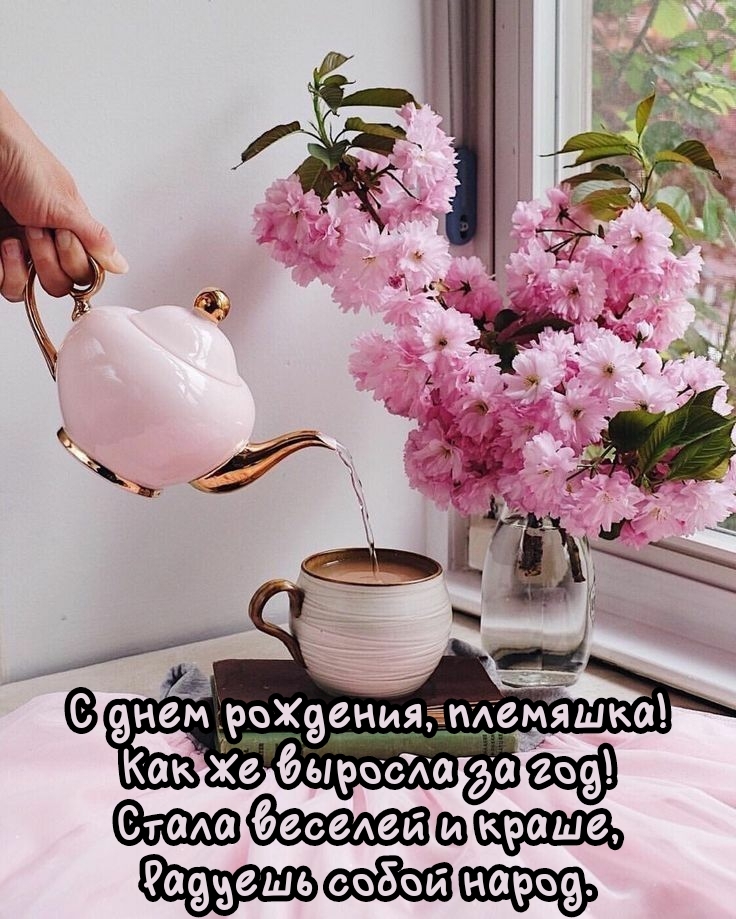 С днем рождения, племяшка! Как же выросла за год!