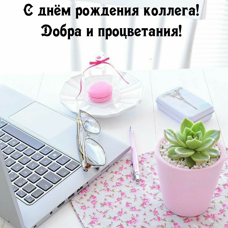 С днём рождения коллега! Добра и процветания!
