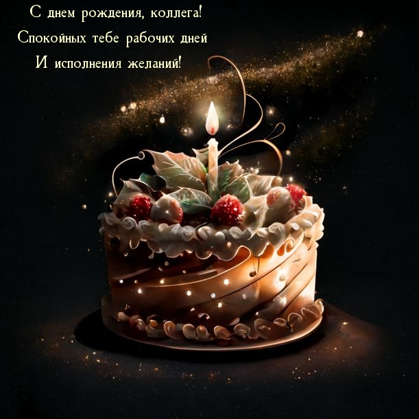 С днем рождения, коллега! Спокойных тебе рабочих дней