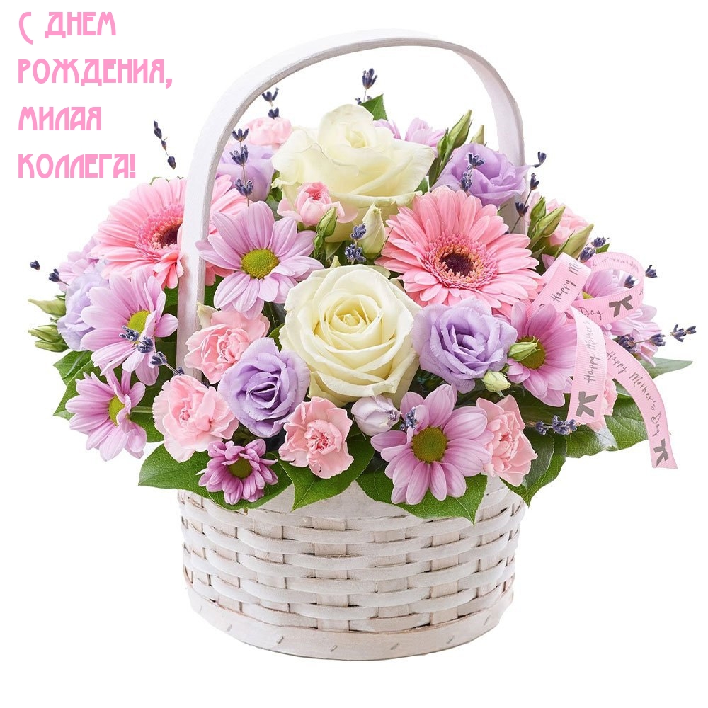 С днем рождения, милая коллега!