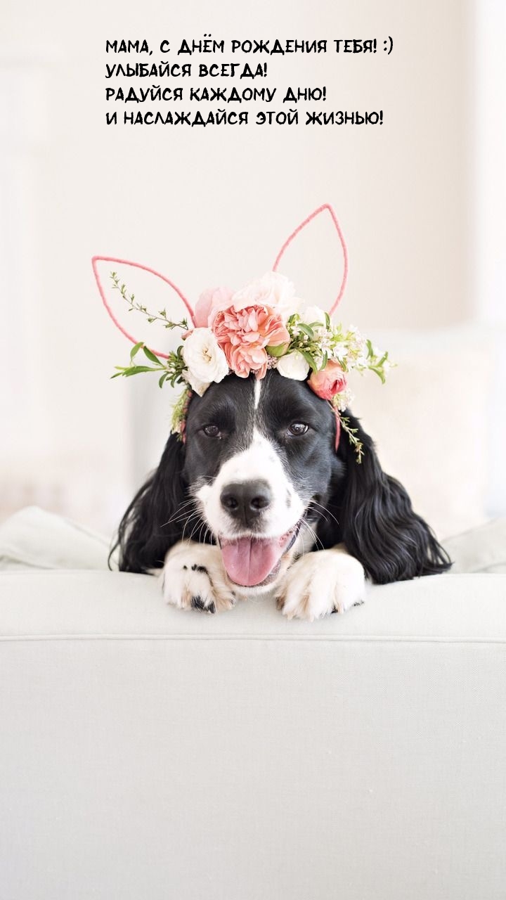 Мама, с днём рождения тебя! :) Улыбайся всегда!