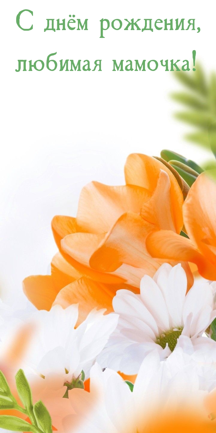 С днём рождения, любимая мамочка!