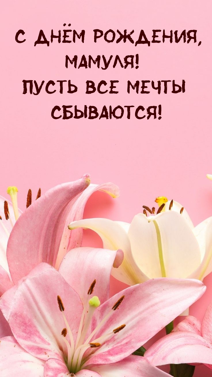 С днём рождения, мамуля! Пусть все мечты сбываются! 