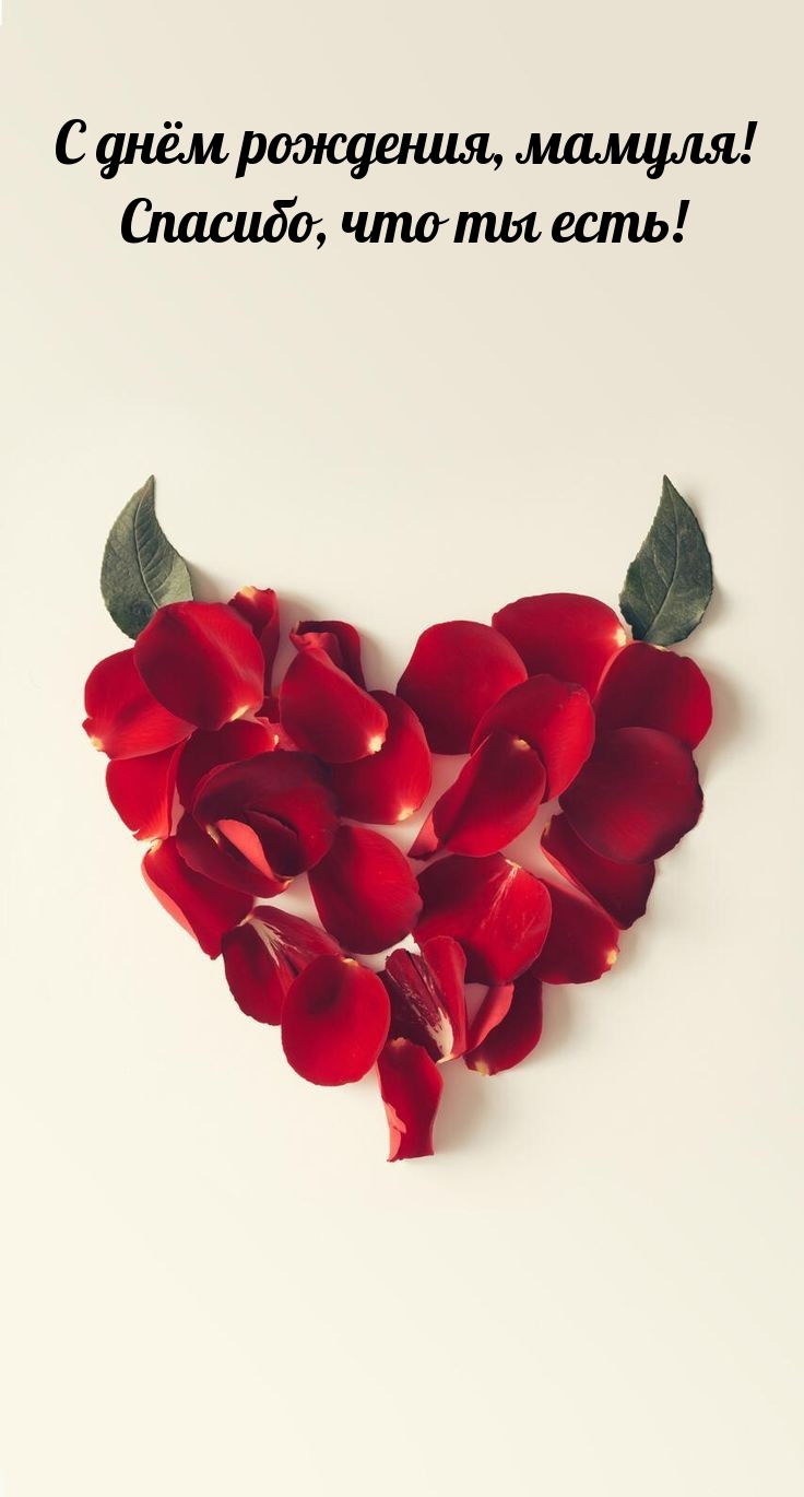 С днём рождения, мамуля! Спасибо, что ты есть! 