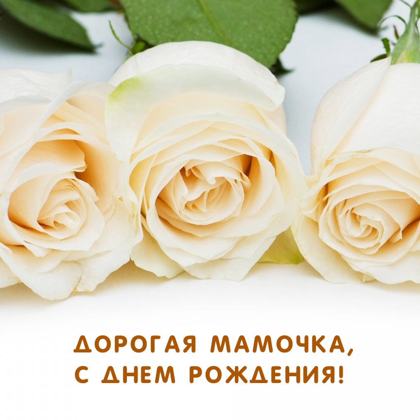 Дорогая мамочка, с днем рождения!