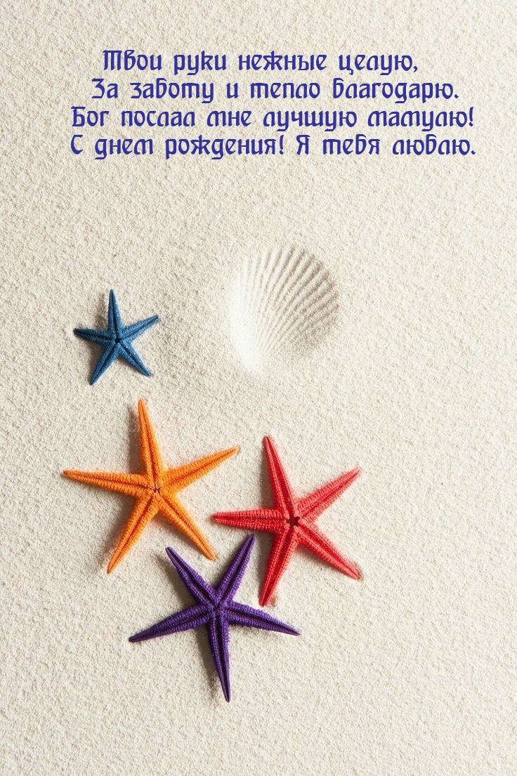 Бог послал мне лучшую мамулю! С днем рождения! Я тебя люблю.