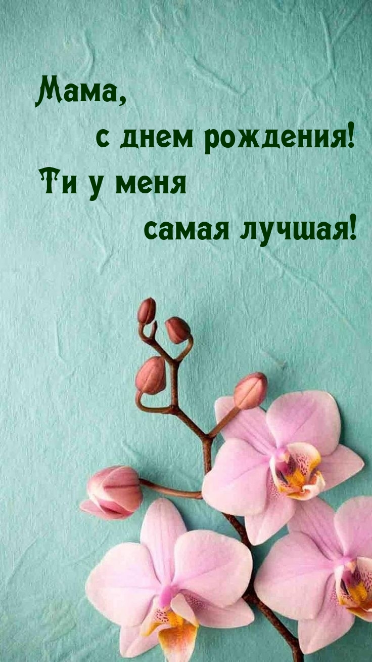 Мама, с днем рождения! Ти у меня самая лучшая! 