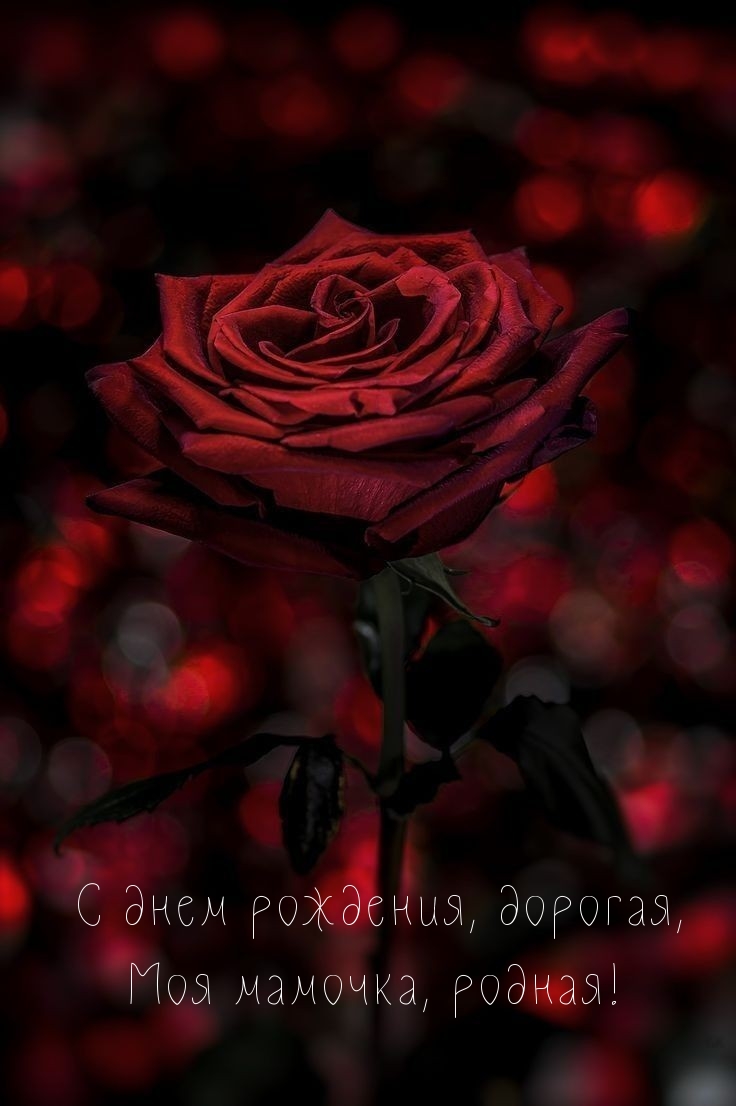 С днем рождения, дорогая, моя мамочка, родная!