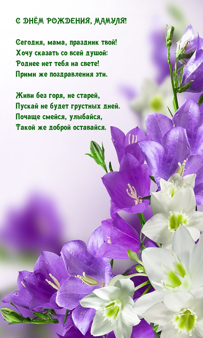 С днём рождения, мамуля! Сегодня, мама, праздник твой!