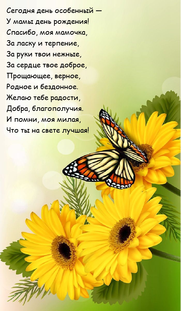 Сегодня день особенный — У мамы день рождения!