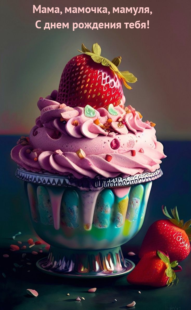 Мама, мамочка, мамуля, с днем рождения тебя!