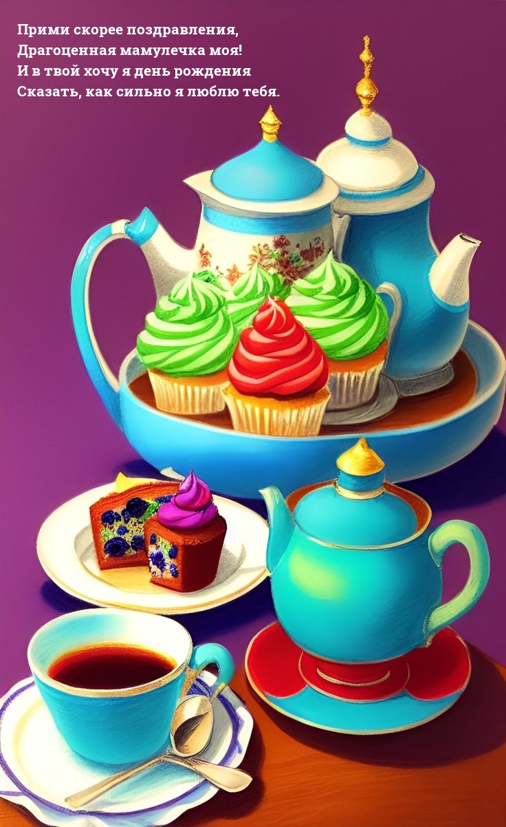 Прими скорее поздравления, драгоценная мамулечка моя!