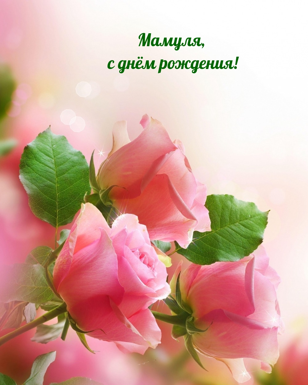 Мамуля, с днём рождения!