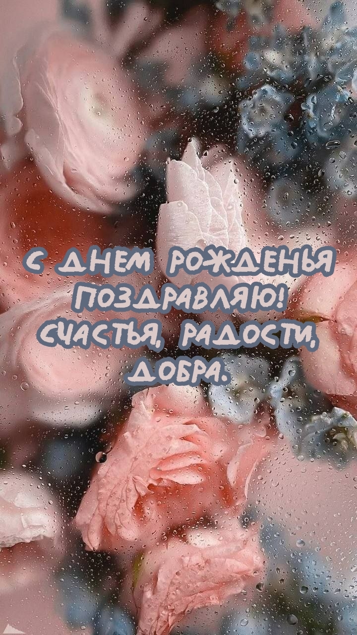 С днем рожденья поздравляю! Счастья, радости, добра.