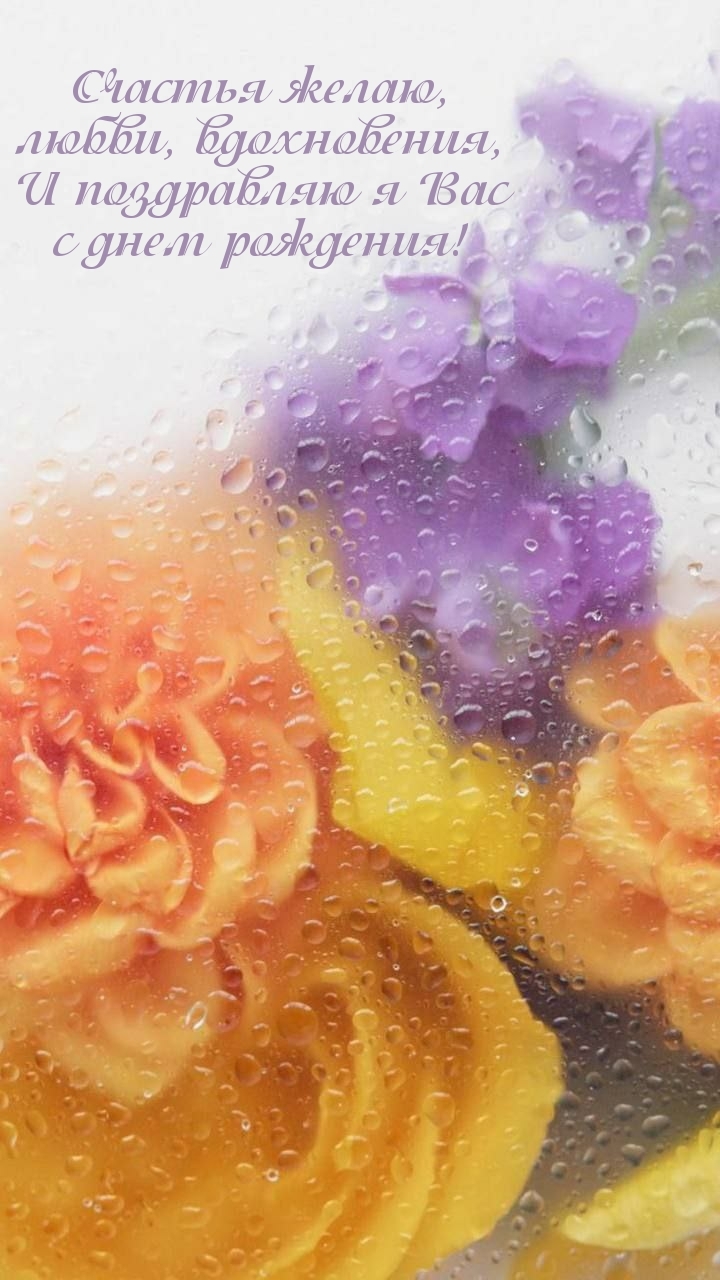 Счастья желаю, любви, вдохновения, и поздравляю я Вас 