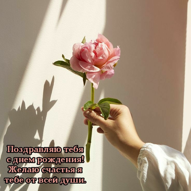 Тебя с днем рождения! Желаю счастья я тебе от всей души.