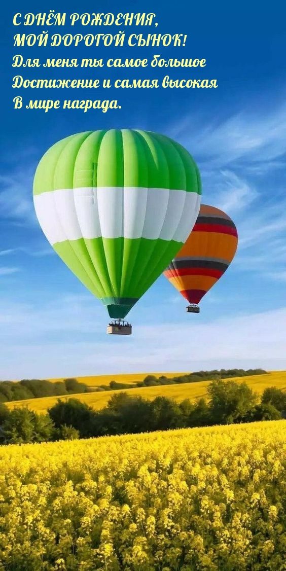 С днём рождения, мой дорогой сынок! Для меня ты большое достижение