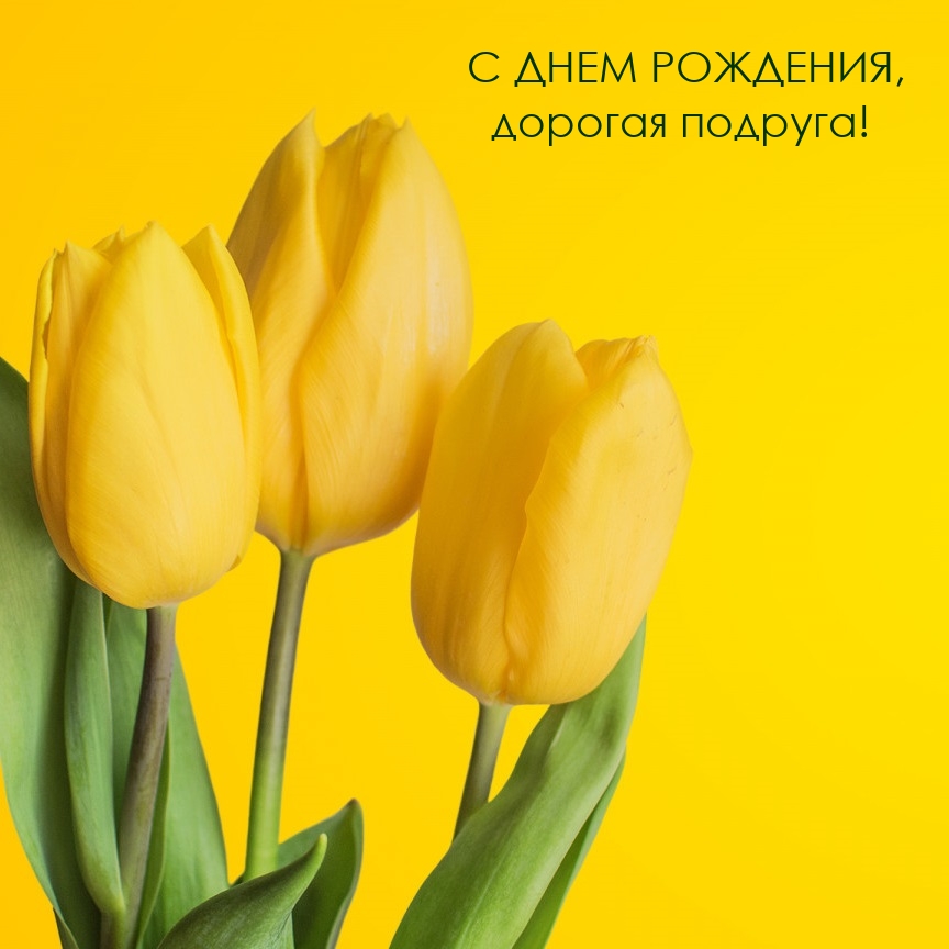 С днем рождения, дорогая подруга!