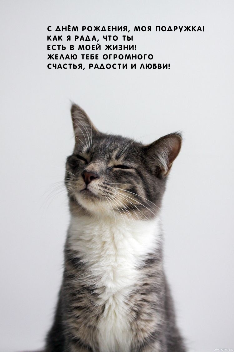 С днём рождения, моя подружка! Желаю тебе огромного счастья