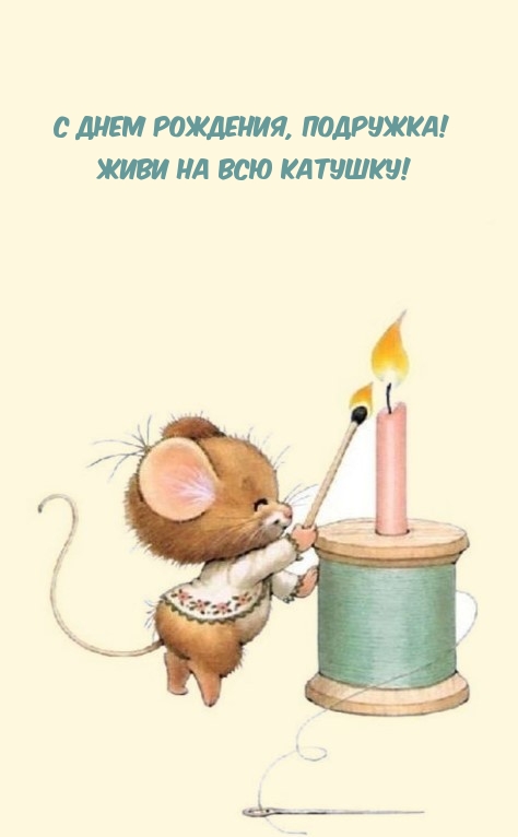 С Днем рождения, подружка! Живи на всю катушку!